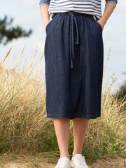 Okeford midi denim skirt