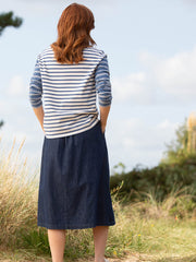 Okeford midi denim skirt