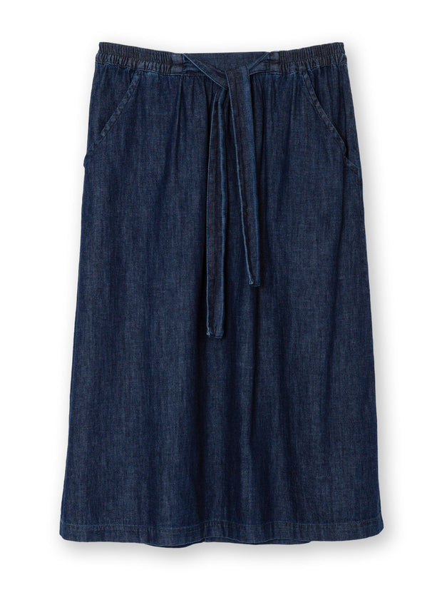 Okeford midi denim skirt