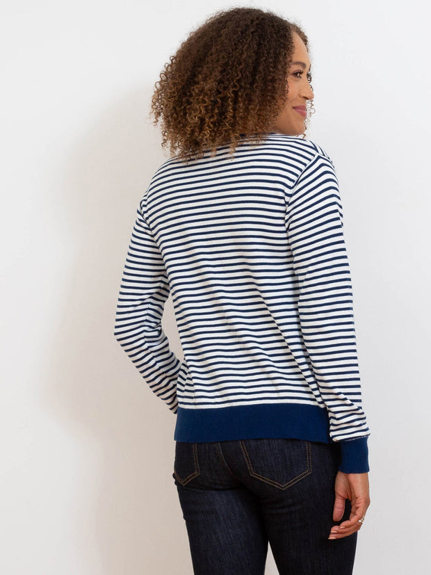 Sandecotes knit cardigan navy