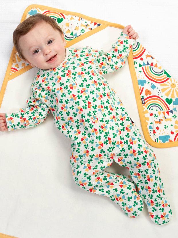 Kite - Baby organic lucky sleepsuit rainbow - Y-shaped popper opening