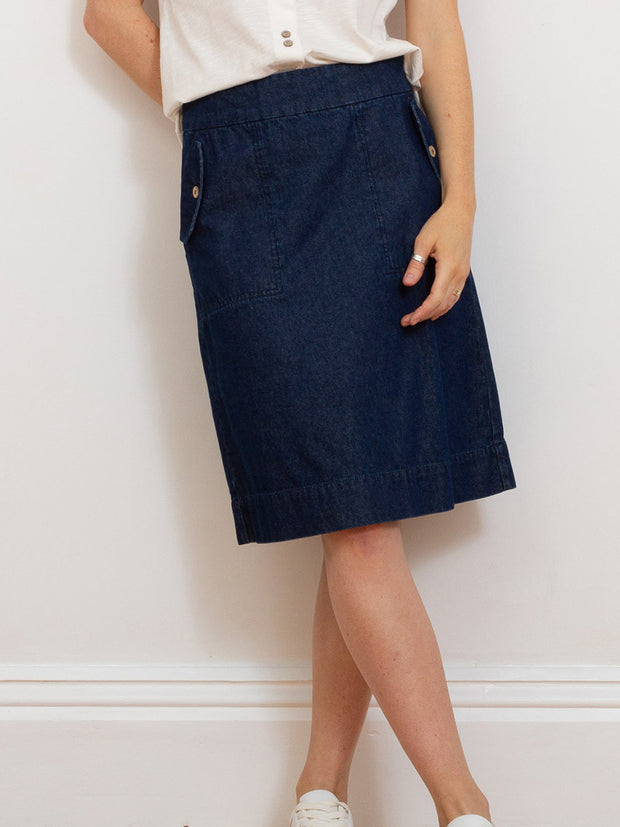 Stalbridge denim skirt