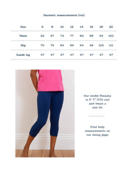 Holt cropped leggings navy