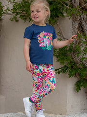 Kite - Girls organic peek-a-pony leggings - Elasticated waistband