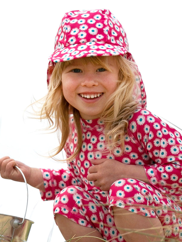 Kite - Girls  Daisy Bell beach hat pink - UPF 50+ protection