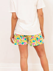 Kite - Womens organic Whitefield jersey shorts - Zest friends all-over print - Adjustable ties