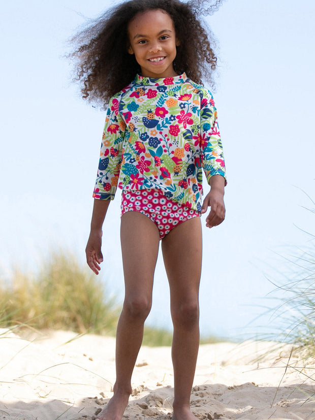 Kite - Girls  lucky ladybird rash vest - UPF 50+ protection