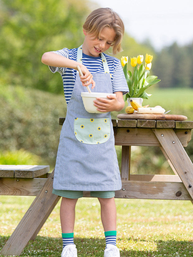 Sunflower dot apron