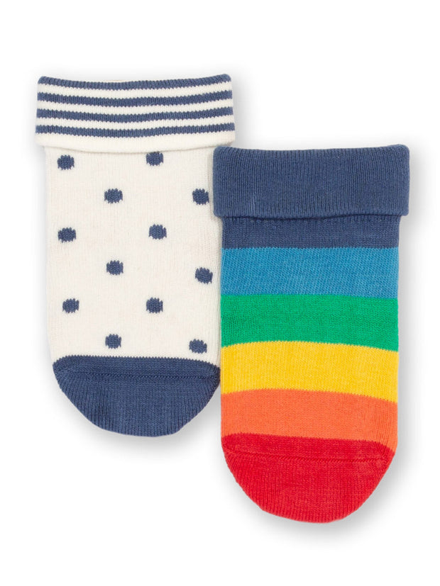 Rainbow dot socks