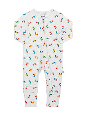 Rainbow caterpillar sleepsuit