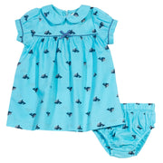 Baby in wonder whale dress set