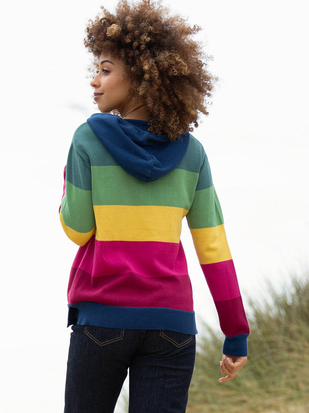 Kite rainbow knit hoody deals