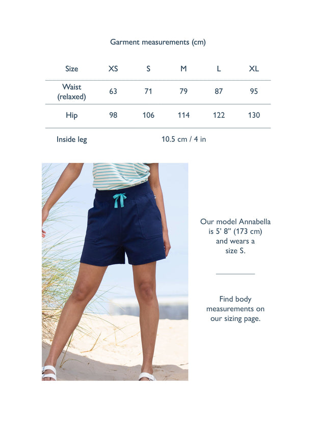 Hazelbury jersey shorts midnight