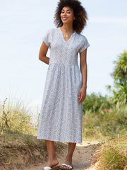 Ryall slub jersey dress heritage floral