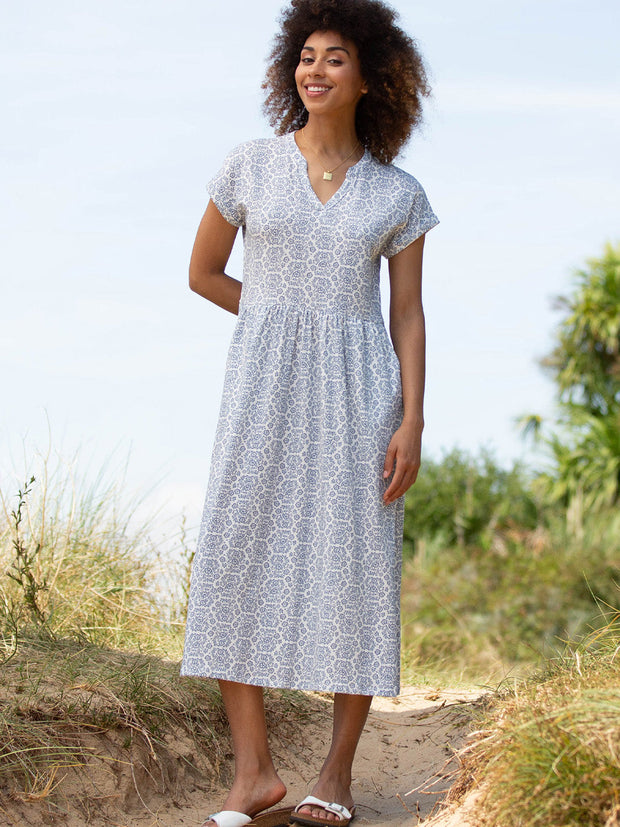 Ryall slub jersey dress heritage floral