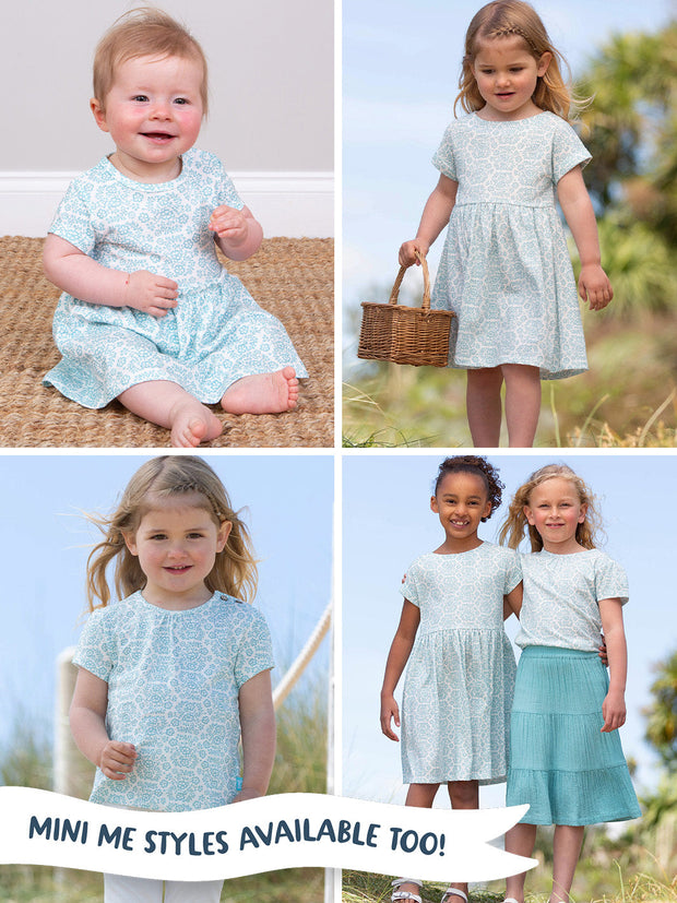 Ryall slub jersey dress heritage floral
