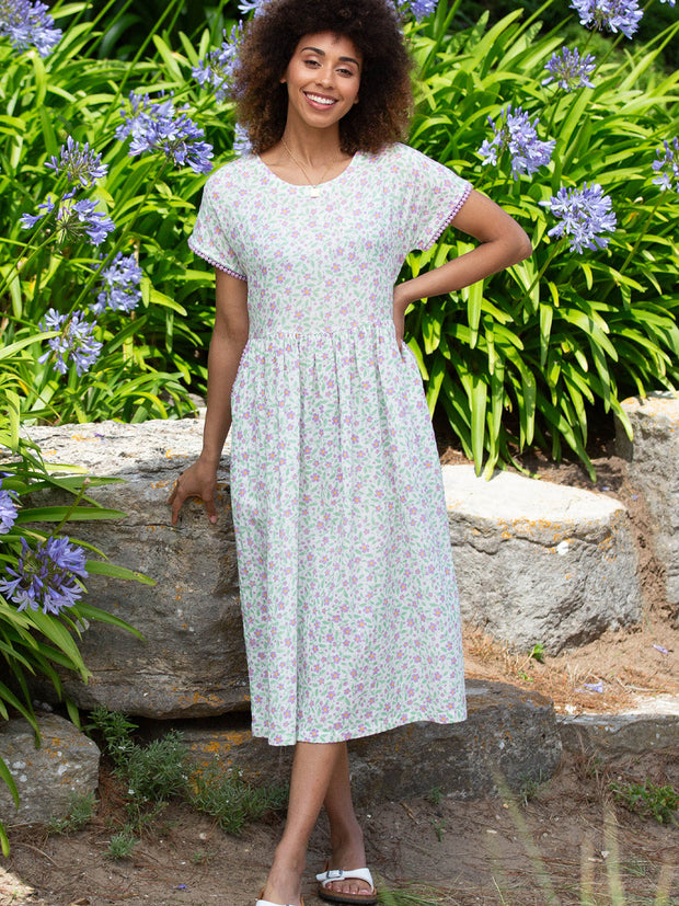Everley muslin dress garden bloom