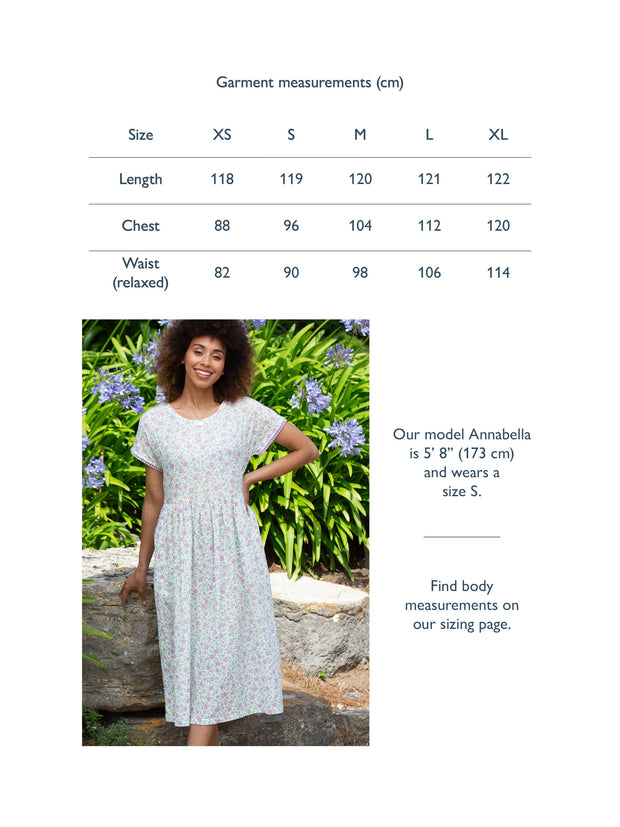 Everley muslin dress garden bloom