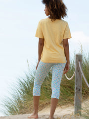 Holt cropped jersey leggings meadow ditsy soft