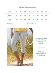 Holt cropped jersey leggings meadow ditsy soft