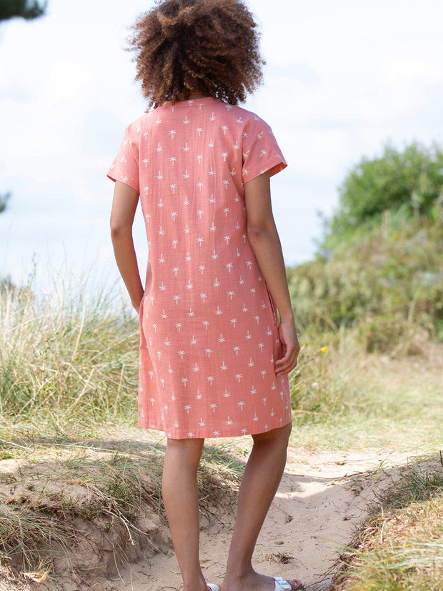 Chettle slub weave dress coco palm