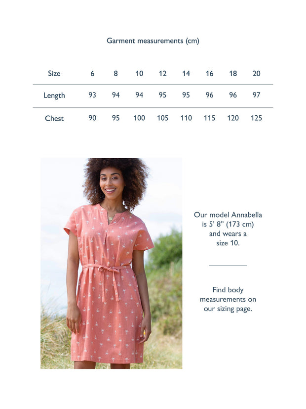 Chettle slub weave dress coco palm