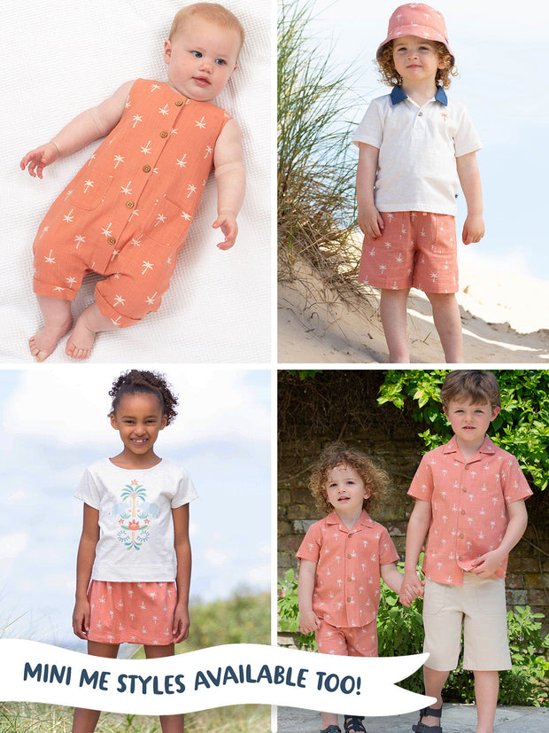 Eype slub weave shorts coco palm