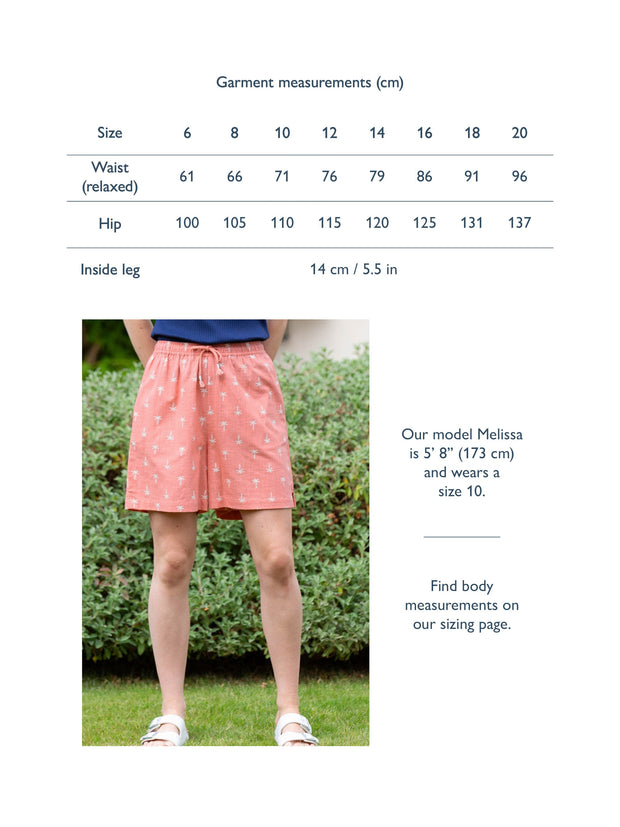 Eype slub weave shorts coco palm