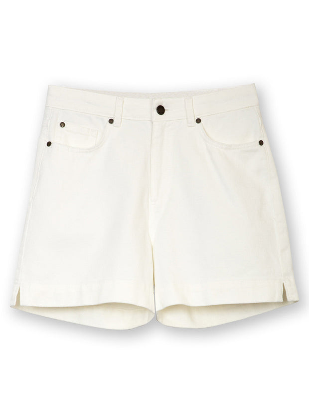 Newton twill shorts ivory