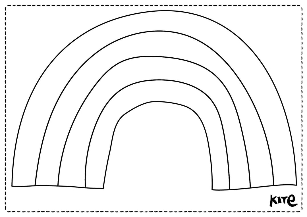 Blank Rainbow Coloring Page Rainbow Coloring Pages – 30 Printable