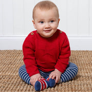Baby in star knit set