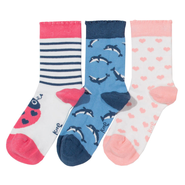 Flat shot of dolphin socks