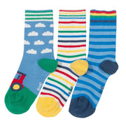 Flat shot of farm play socks
