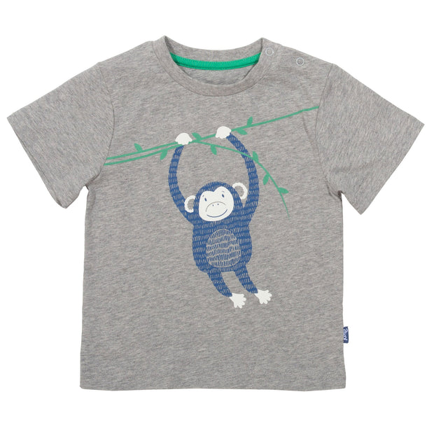 Flat shot of cheeky chimp t-shirt