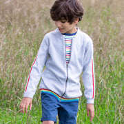 Boy in retro knit zippy