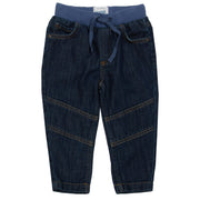 Flat shot of denim pull ons
