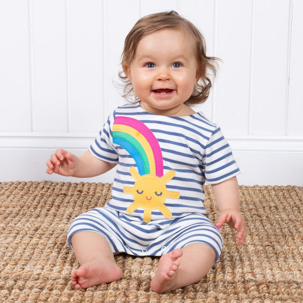 Baby in sunshine romper
