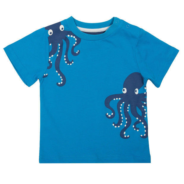 Flat shot of octopus t-shirt