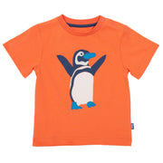 Flat shot of beach penguin t-shirt