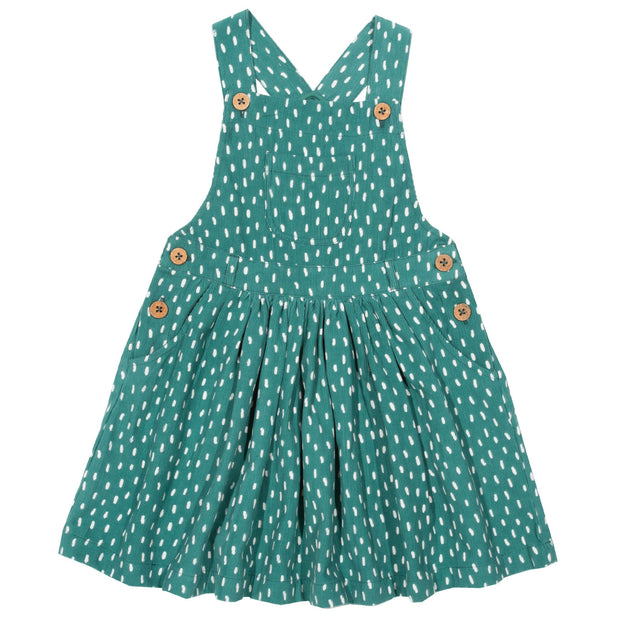 Flat shot of speckle pinafore