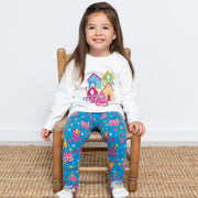 Girl in happy homes t-shirt
