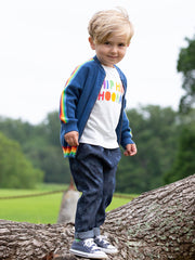 Retro knit zippy