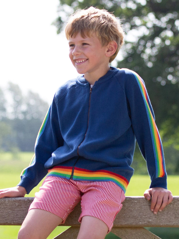 Retro knit zippy