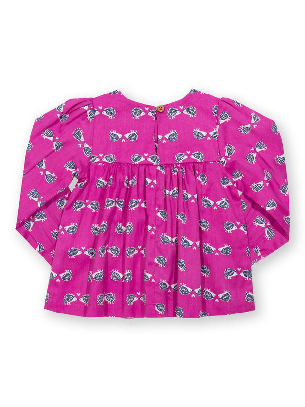 Hedgehog heart blouse