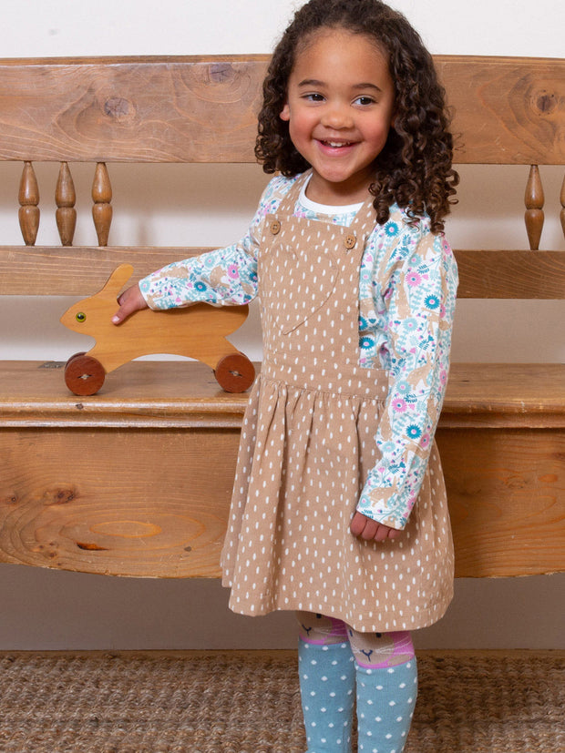 Speckle pinafore