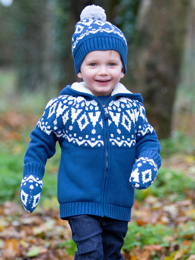 Jurassic hat and mitts navy