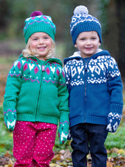Jurassic hat and mitts navy