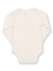 Kite - Baby organic teddy teatime bodysuit cream - Placement print - Popper openings