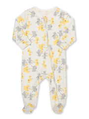 Kite - Baby organic teddy teatime sleepsuit cream - Zip opening with zip guard