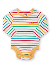 Kite - Baby organic rising sun bodysuit rainbow - Popper openings